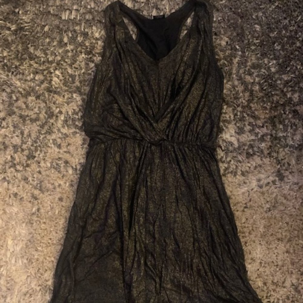 Ellamoss Black & Gold Mindi Dress